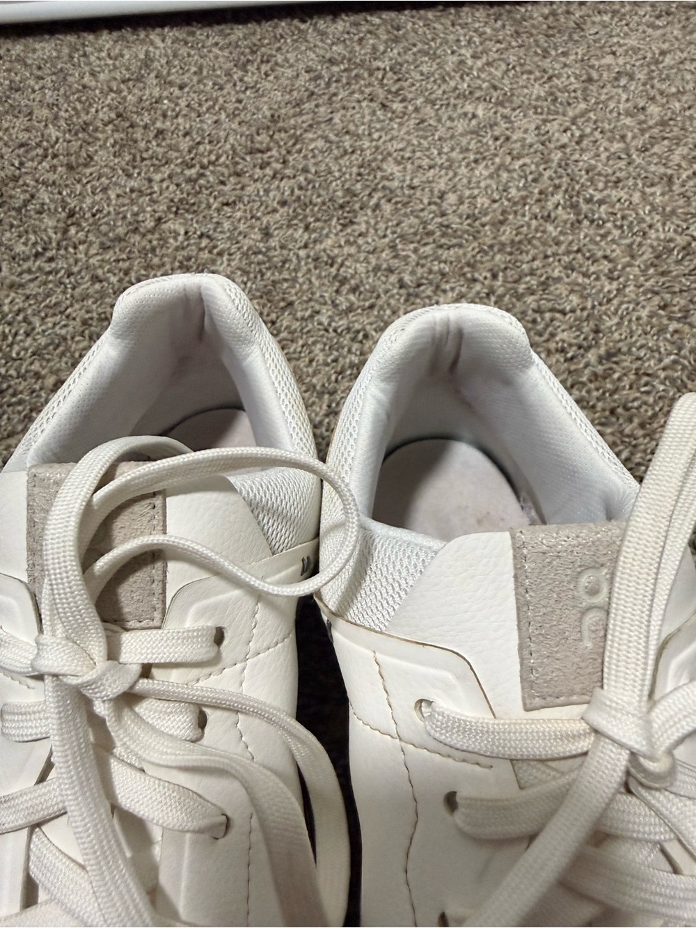 On Running Men's Low-Top Sneakers in Cream/White - Picture 5 of 7